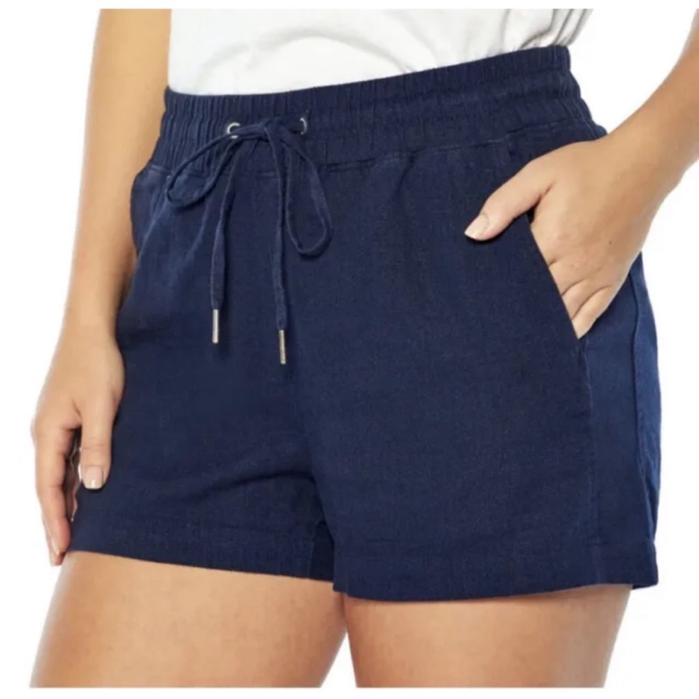 NWT Gap Linen Shorts Navy Size Large